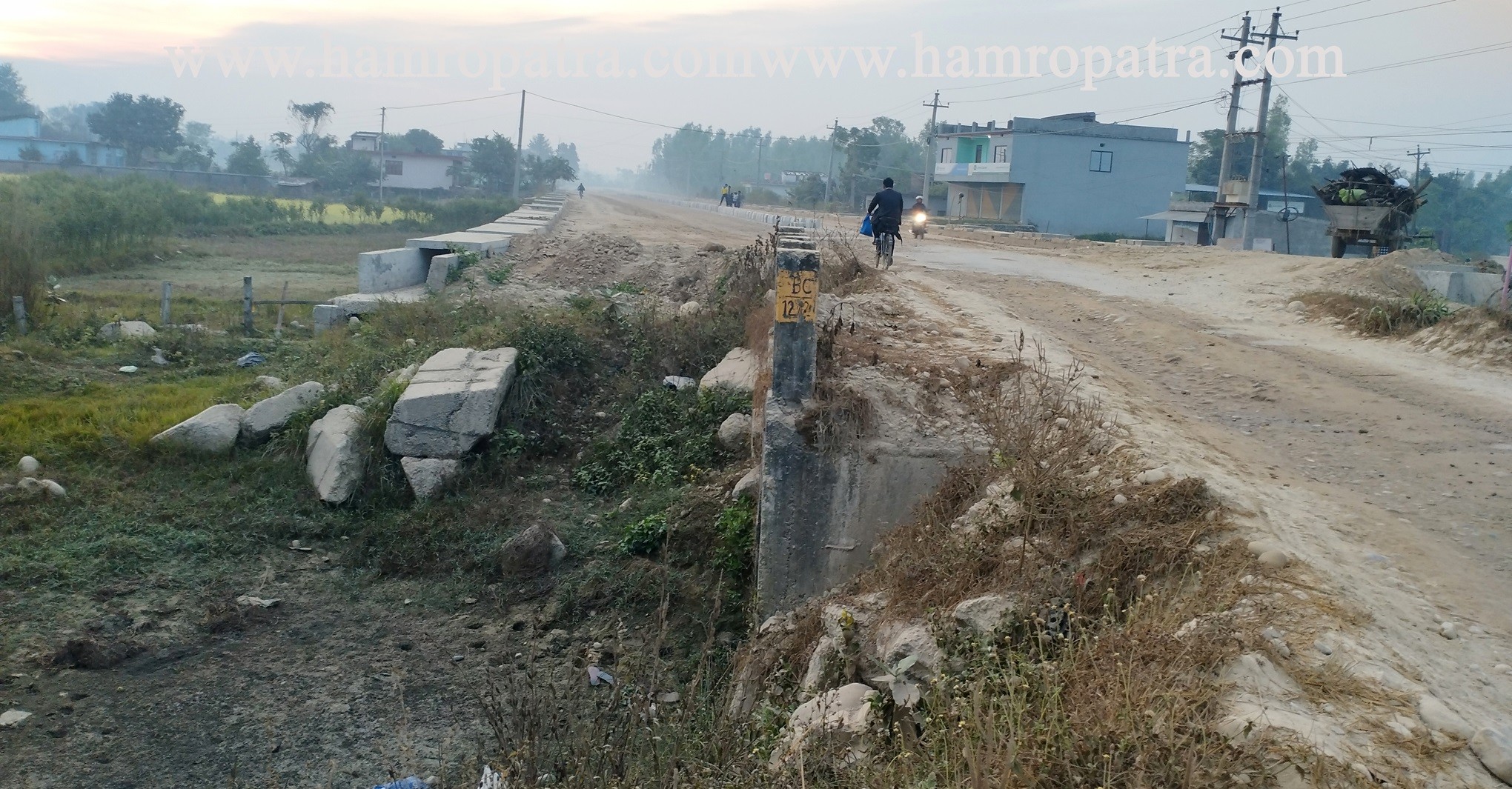 पथरैया-टीकापुर-अस्नेहरी सडकः म्याद सकिनँ चार दिन बाँकीः, प्रगति ३५ प्रतिशत